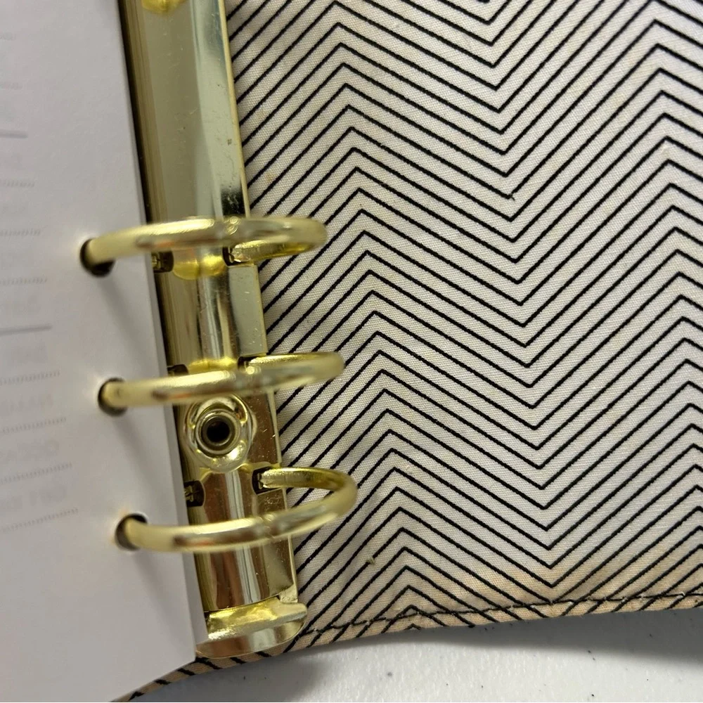 Kikki K Black Snap Personal Leather Planner‎ Organizer